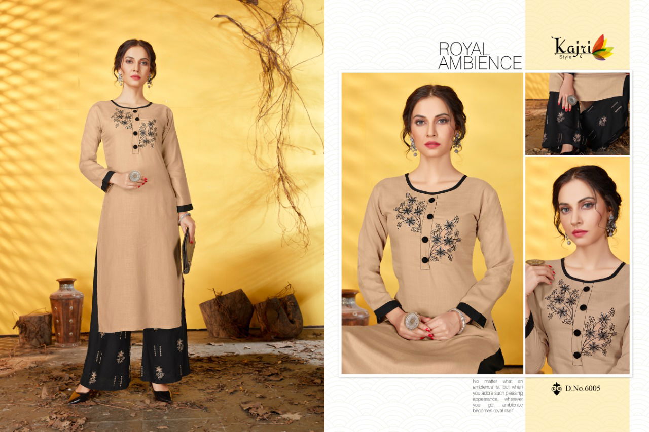 Kajri Noor 6 Hevay Rayon Designer Party Wear Kurti With Bottom Collection